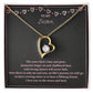 To My Sister To The Moon & Back Forever Love Necklace