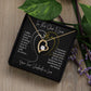 To The One I Love I Offer You My Heart Forever Love Necklace