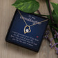To My Granddaughter Love You for the Rest of Mine Forever Love Necklace