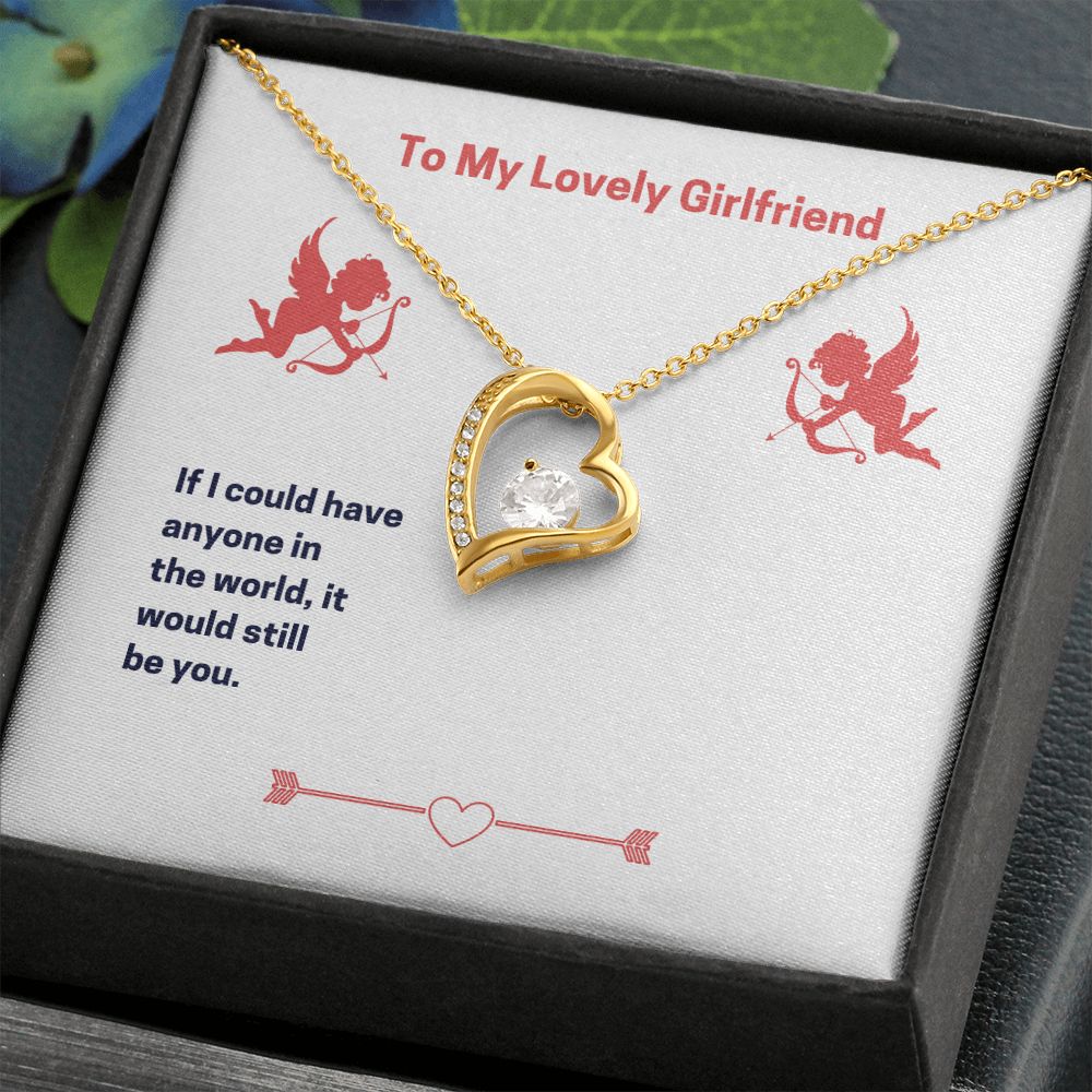 To My Lovely Girlfriend Forever Love Necklace