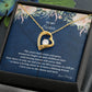 To My Sister To The Moon & Back Forever Love Necklace