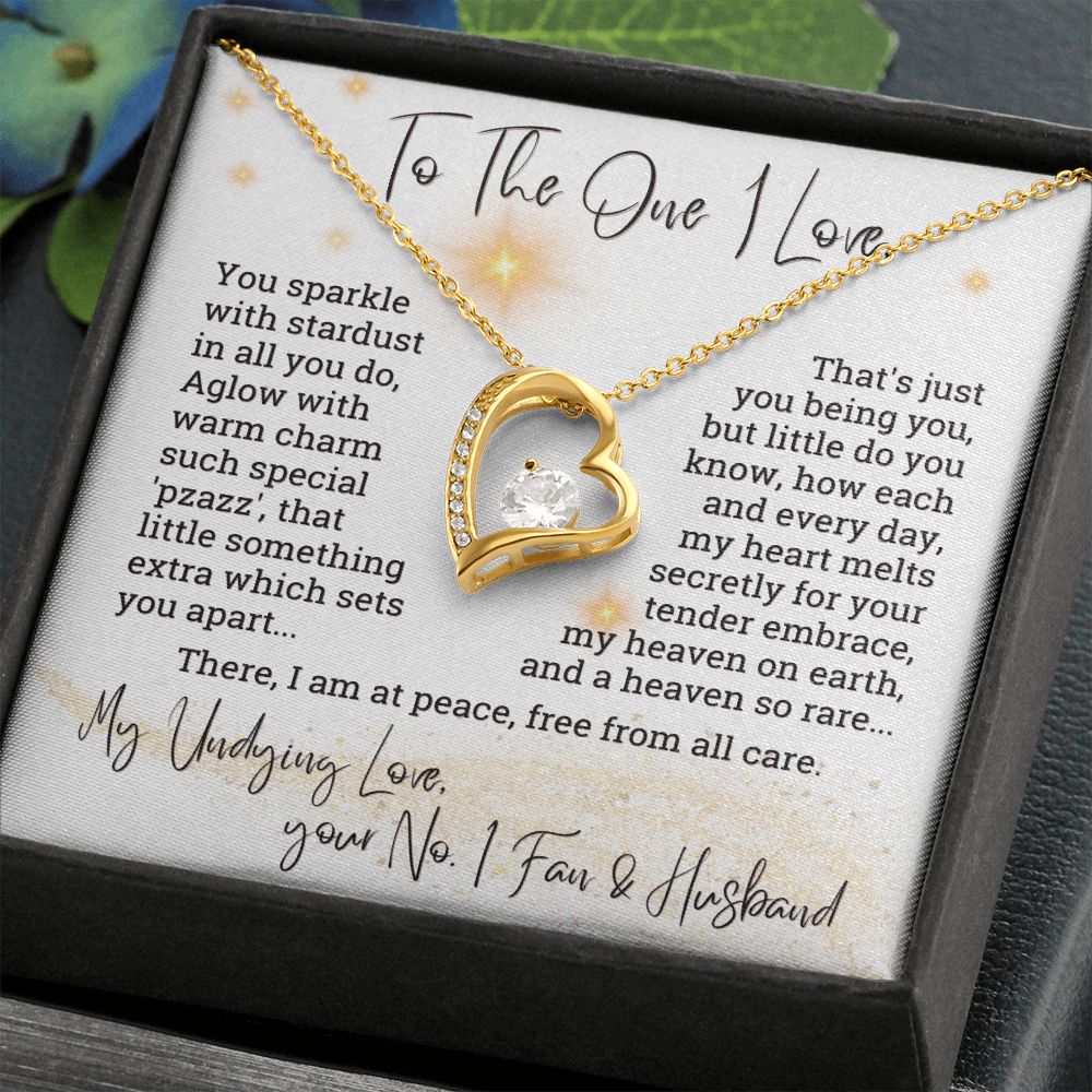 To The One I Love You Sparkle With Stardust Forever Love Necklace