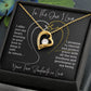 To The One I Love I Offer You My Heart Forever Love Necklace