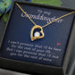 To My Granddaughter Love You for the Rest of Mine Forever Love Necklace